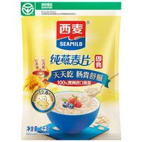 西麦 即食纯燕麦片 1kg*2袋+赠105g*2袋 (含赠共2210g)