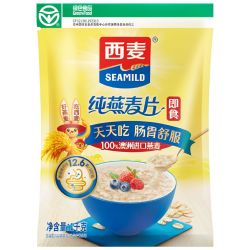 西麦 即食纯燕麦片 1kg*2袋+赠105g*2袋 (含赠共2210g)