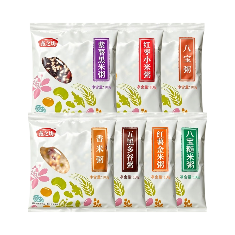 燕之坊 家庭养生粥 七种口味 100g*7袋 八宝粥组合装