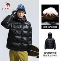 骆驼 黑钻5PRO户外泡芙羽绒服防风蓄热保暖外套抗静电拒水面包服