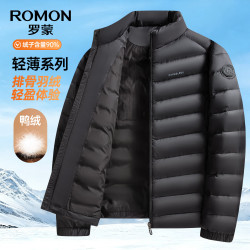 罗蒙 休闲薄款轻便羽绒服 男