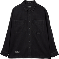 JACK&JONES 杰克琼斯 225362001 A15 翻领宽松牛仔衬衫