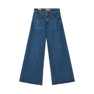 Levi's 26新款女士728高腰阔腿牛仔裤0039B 深蓝色 26 (30)