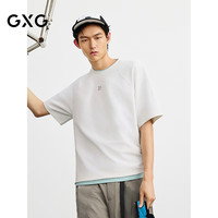 GXG 男装 商场同款T恤简约圆领短袖针织
