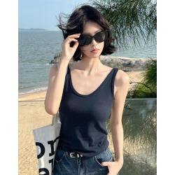 美洋 大曲线背心 背影美绝了！带胸垫莫代尔棉-A0735