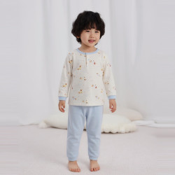 丽婴房 儿童家居服套装 两粒扣套装