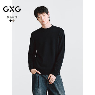 GXG 男装 一款两色经典半高领打底基础版型亲肤羊绒衫