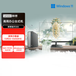 联想 瑞天500 整机 显示器 商用办公家用学习 16G 512G 电脑