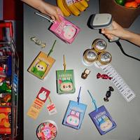 泡泡玛特 LABUBU怪味便利店系列-捏捏挂件盲盒生日礼物
