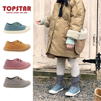 TOPSTAR 儿童棉鞋秋新款帆布鞋一脚蹬加绒鞋软底学步鞋1252绒 (绒) 31