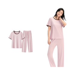 松山棉店 薄荷罗纹睡衣 可外穿家居服