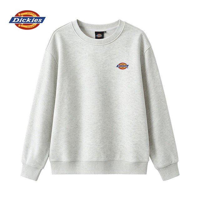 Dickies 情侣同款秋冬季简约基础款针织圆领透气百搭长袖卫衣