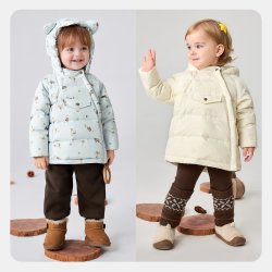 迷你巴拉 巴拉男女童宝宝羽绒服防水造型帽外套26冬新品