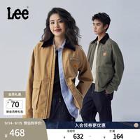 Lee 舒适版撞色经典翻领工装大口袋设计男女同款夹克外套