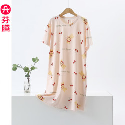 芬腾 新款纯棉宽松睡裙