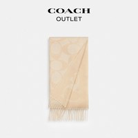 COACH 奥莱男女同款经典标志大尺寸围巾