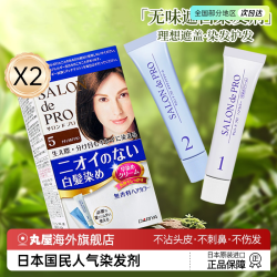 日本原装进口Dariya塔丽雅染发剂黑茶色遮白天然纯植物旗舰店2盒