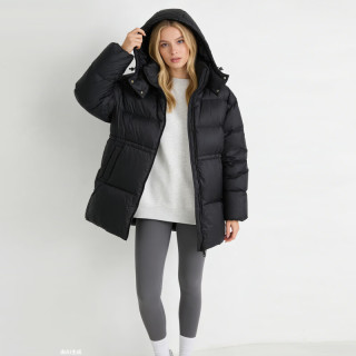 Gap 女装按扣立领连帽羽绒服619771