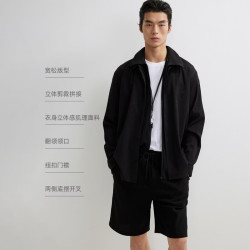 杰克琼斯 男装 潮流略宽松翻领外套