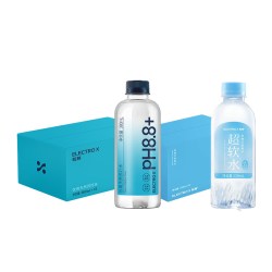ELECTROX 饮用天然苏打水整箱pH8.8天然碱性冷矿泉无糖无气