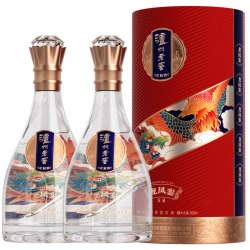 泸州老窖 龙凤銮锦藏52度浓香型白酒500ml*2瓶礼盒装中秋送礼