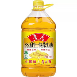 鲁花 5S压榨一级花生油物理特香纯正炒菜烹饪商用油炸桶装食用