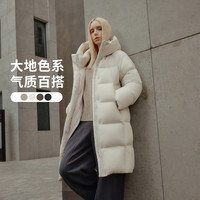 坦博尔 270g 高充绒量加厚长款连帽羽绒服TBF530780D