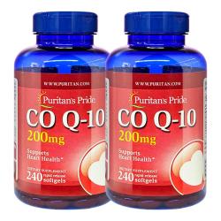普丽普莱 2瓶普丽普莱辅酶q10软胶囊官方旗舰店正品美国原装进口200mg240粒