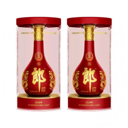 郎酒 红花郎15 酱香型53度白酒 500ml*2瓶商务宴请礼送白酒