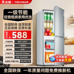 志高 一级能效小冰箱家用省电小型宿舍租房用办公室双门迷你电冰箱