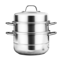 康巴赫 欧式不锈钢蒸锅KBH-32TB1（32cm）