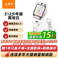 小天才 Z10 航天版 儿童智能手表 56.8mm 暮光银 TPU表带 (北斗、GPS、血氧、ECG)
