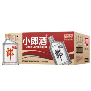 郎酒 浓酱兼香型45度经典小郎酒100ml*24瓶四川光瓶白酒整箱口粮酒