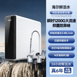 海尔 净水器鲜活水pro1200G家用直饮厨房自来水RO反渗透过滤器R880