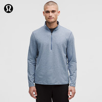 lululemon LM3ES1S 芯吸 杂色绿洲蓝 L 男士半拉链针织衫