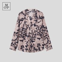 Marc O'Polo 100%纯棉 微落肩版型 女士长袖印花衬衫