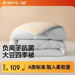 网易严选 云感大豆被 10%大豆纤维A类空调被子2500g 200*230cm四季被云杉灰 云杉灰