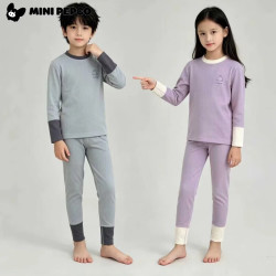 小猪班纳 26新款儿童德绒保暖无骨家居服套装亲肤柔软舒适家居