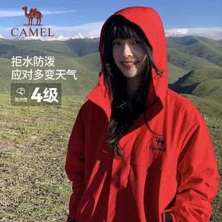 骆驼 全地形夹克 防泼水加绒 黑色 L 运动外套