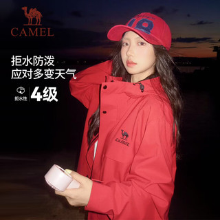 骆驼 全地形夹克 防泼水加绒 黑色 L 运动外套