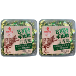草原良友 牛肉粒五香95g*2盒独立包装特产零食