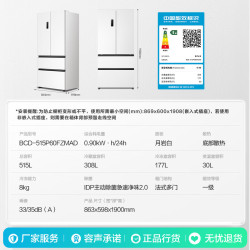 容声 方糖系列 BCD-515P60FZMAD 风冷法式多门冰箱 515L 月岩白