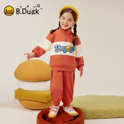 B.Duck 儿童春秋运动卫衣卫裤2件套（限时5折）