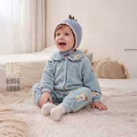 jellybaby 26新品深秋男女童婴童长袖连体衣