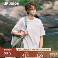 FILA 男子针织短袖衫 云白色 M 170/92A