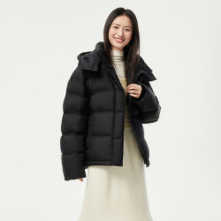 坦博尔 羽绒服女宽松短款90%羽绒（4色可选 五折到手）