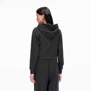 VERO MODA 含棉连帽拉链卫衣套装 花岗石灰色 XS