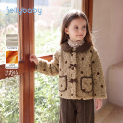 jellybaby 新品冬款女童中童灯芯绒翻领