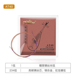 ALICE 琵琶弦AT40/AT45/AT48尼龙进阶专业演奏通用一套琵琶琴弦 AT40 琵琶套弦 (练习用弦/入门)