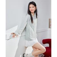 爱依服 商场2026春秋季韩系简约纯色长袖连帽百搭薄款外套